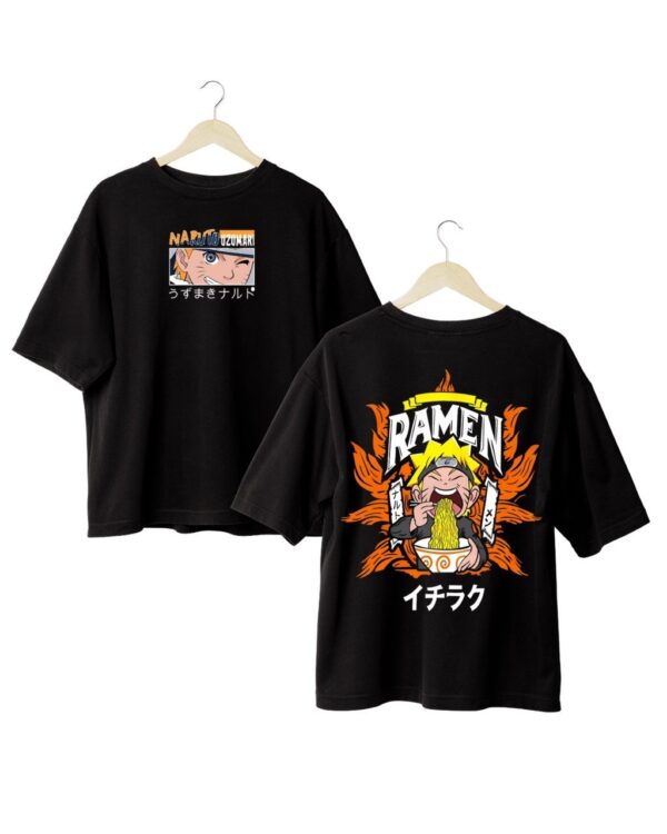 Naruto Oversized T-Shirt with premium 220 GSM fabric featuring Uzumaki Naruto design."