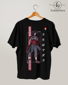 Madara Uchiha black t-shirt | back print