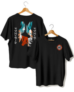 Goku and Vegeta Black t shirt