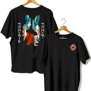 Goku and Vegeta Black t shirt