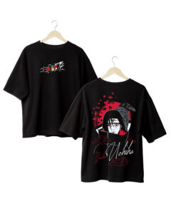 Itachi Oversized T-Shirt - Premium 220 GSM Anime Tee by Baklolstore