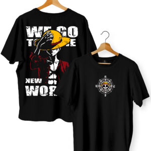 Luffy One Piece T shirt | Buy Best Anime T shirt | 180 GSM Pure Cotton Regular Fit - L