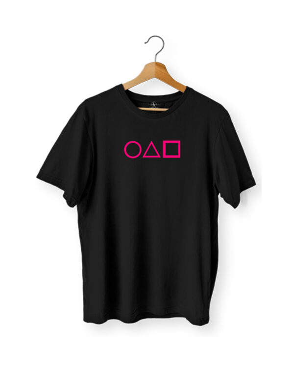 Squid Game (Mask Man) Black t shirt  |  Premium 180 GSM Black T shirt