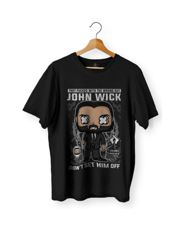 John Wick Graphic Printed T-Shirt | Keanu Reeves Design | Premium Cotton 180 GSM