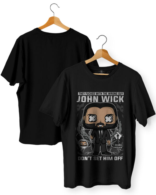 John Wick Graphic Printed T-Shirt | Keanu Reeves Design | Premium Cotton 180 GSM
