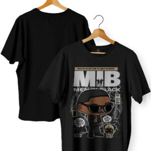 Men in Black Cartoon Printed T-Shirt | Agent J Graphic | Premium Cotton 180 GSM