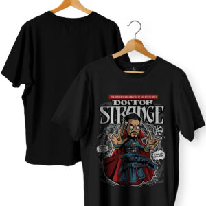 Doctor Strange Cartoon Printed T-Shirt | Marvel Superhero Design | Cotton 180 GSM